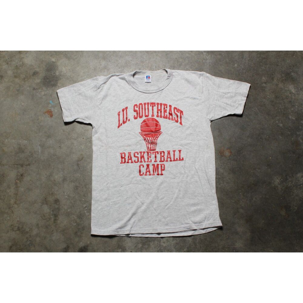 Vintage 90's USA-Made Russell Athletic Indiana University Basketball Shirt Large